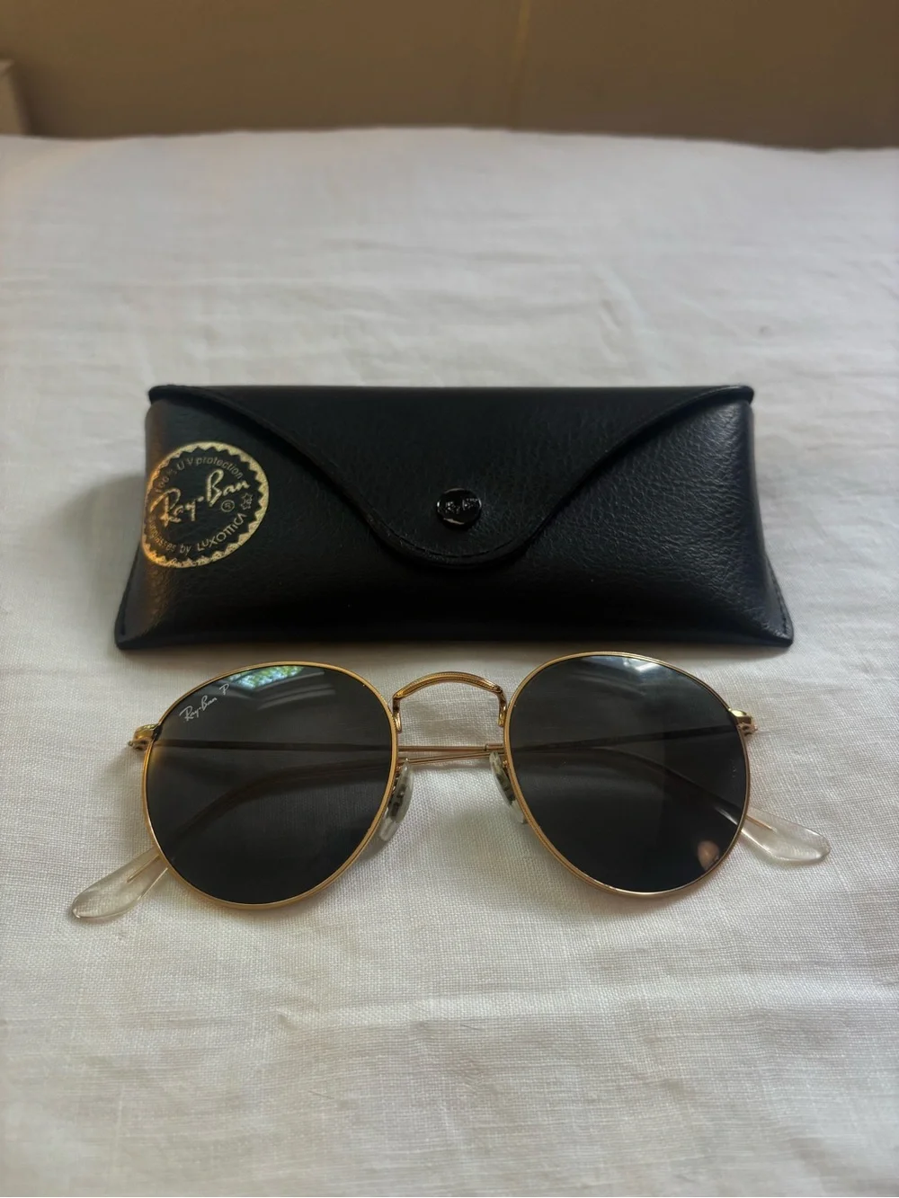 Ray-Ban round metal polarized Sunglasses